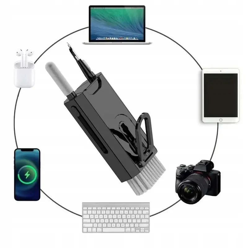 8-in-1 Keyboard & Electronics Cleaning Kit – Brush & Tools for Screens & Earbuds